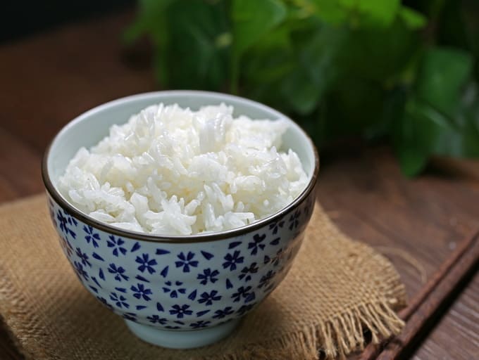पके हुए चावल